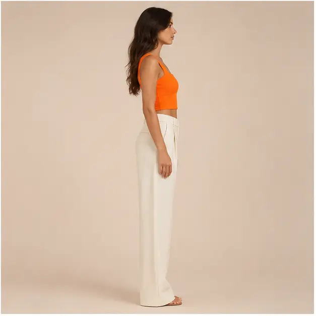 Zoe Square-Neck Top, view 4