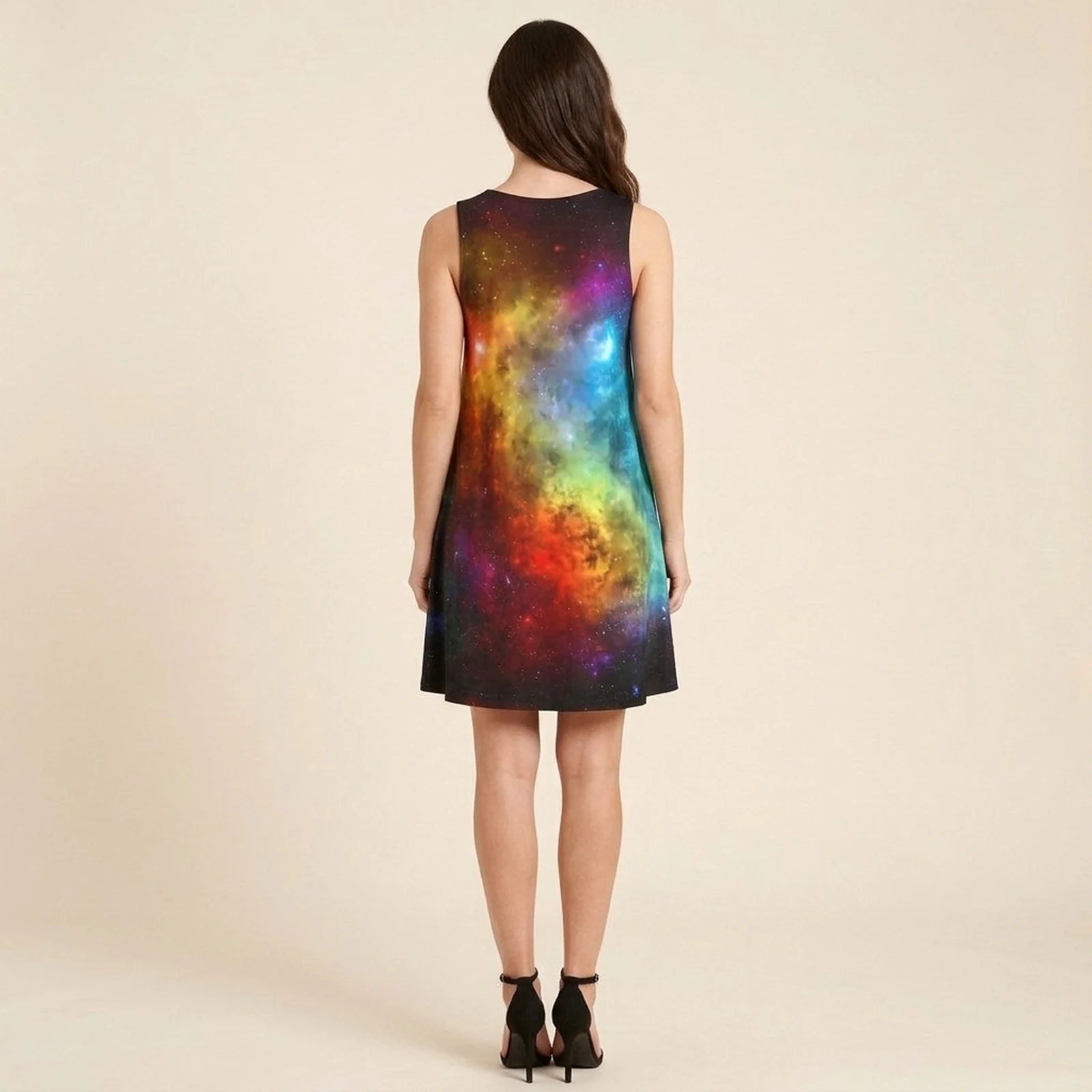 Aurora Galaxy Swing Dress, view 2