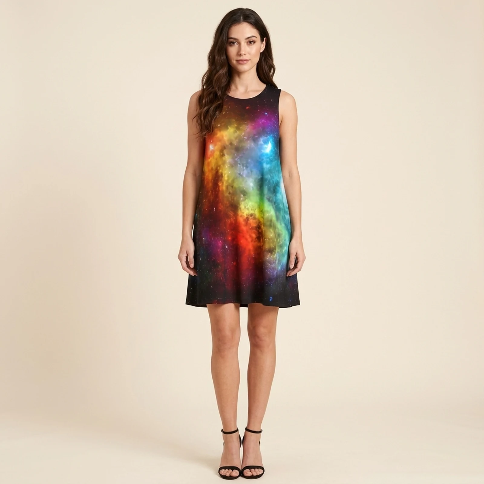 Aurora Galaxy Swing Dress, view 1