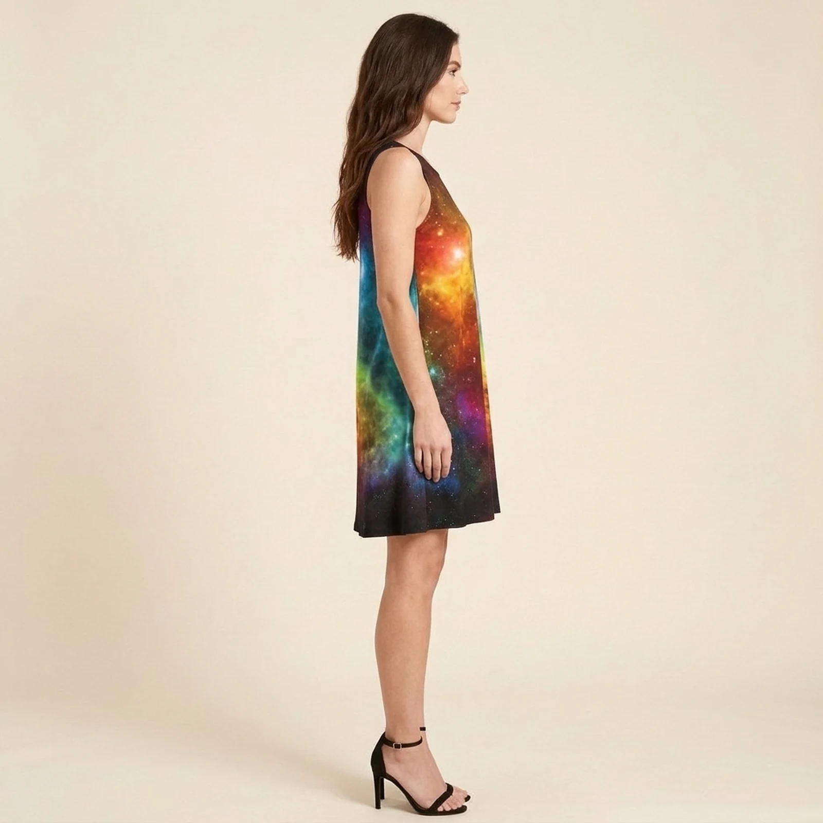 Aurora Galaxy Swing Dress, view 3