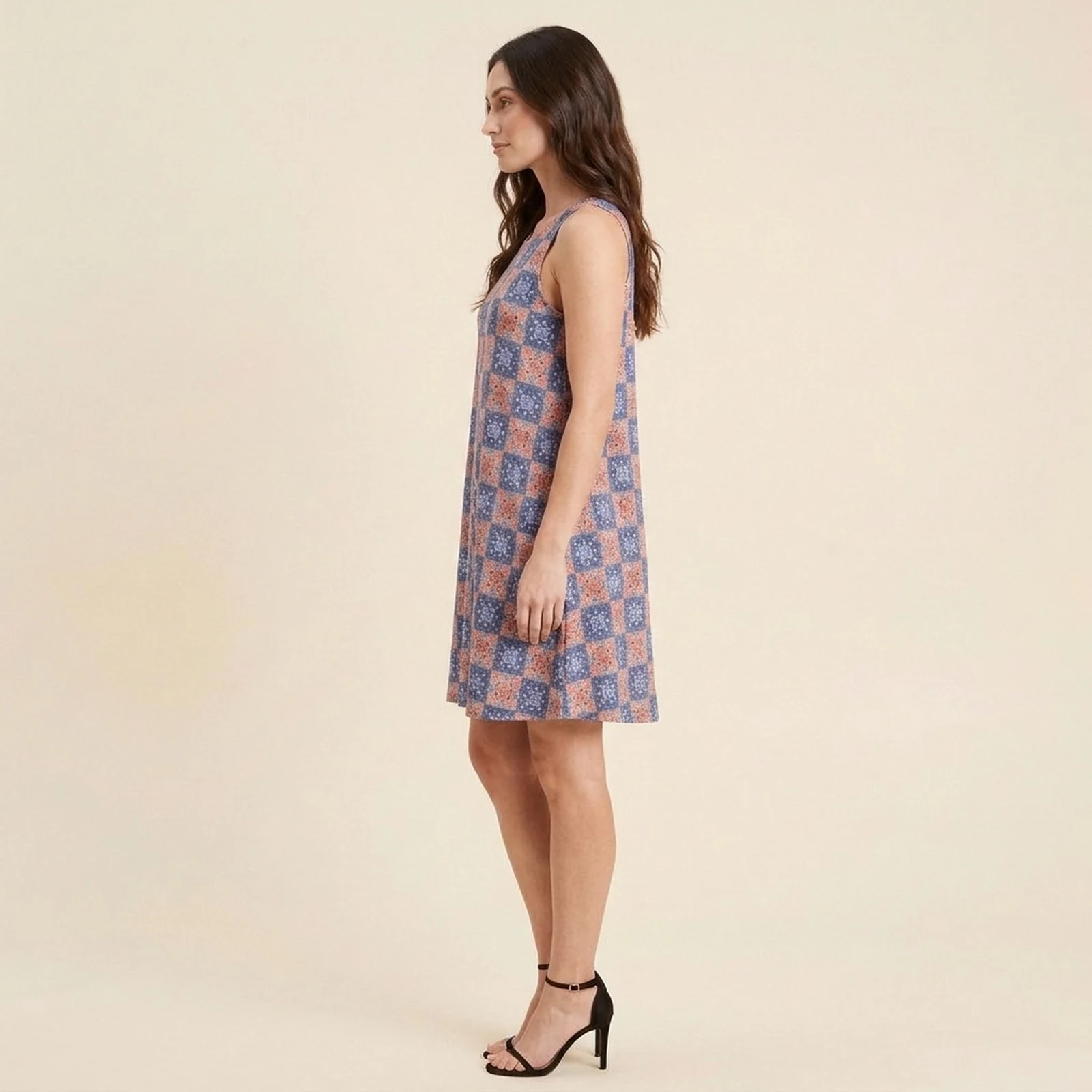 Azul Tile Swing Dress, view 4