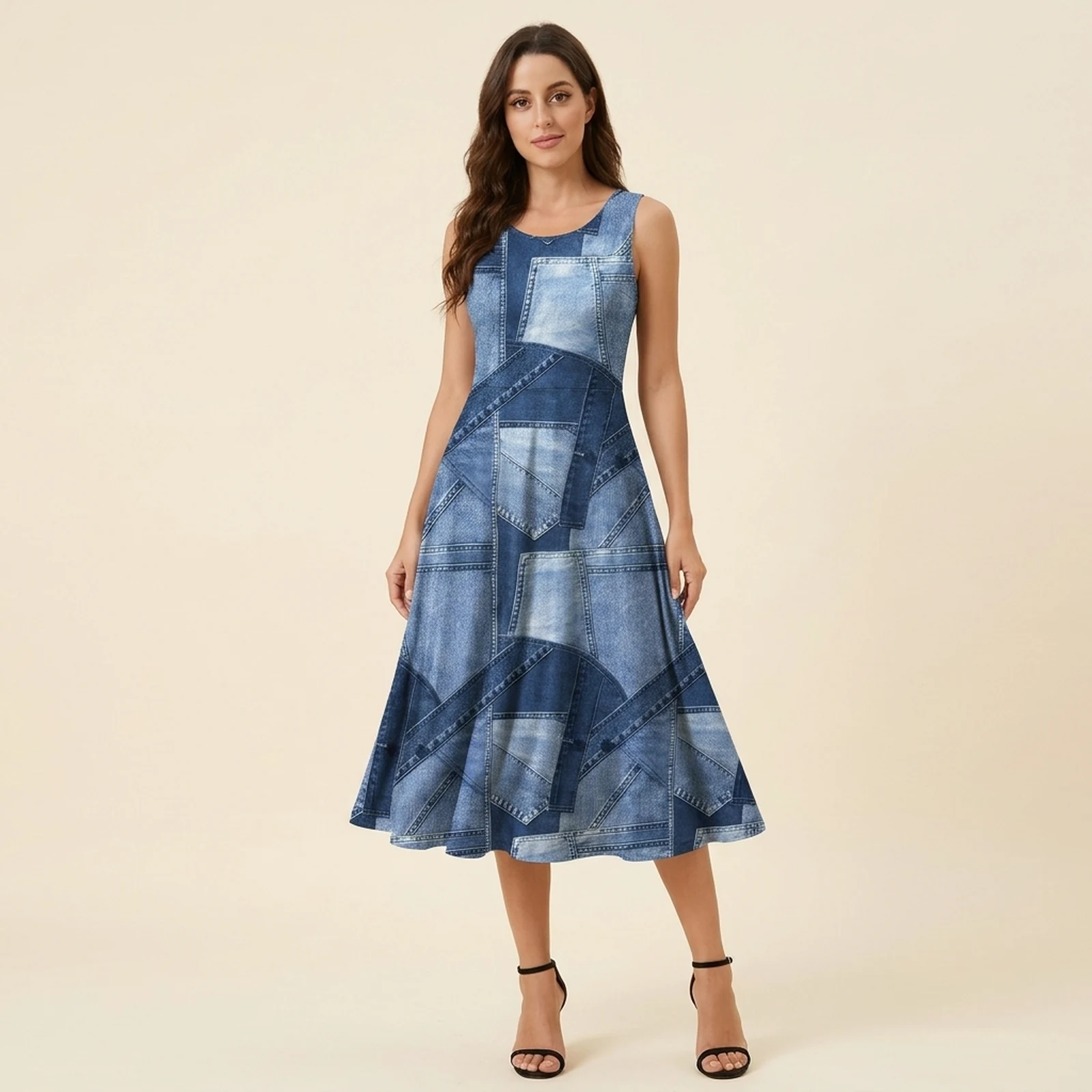 Bruma Swing Midi Dress, view 1