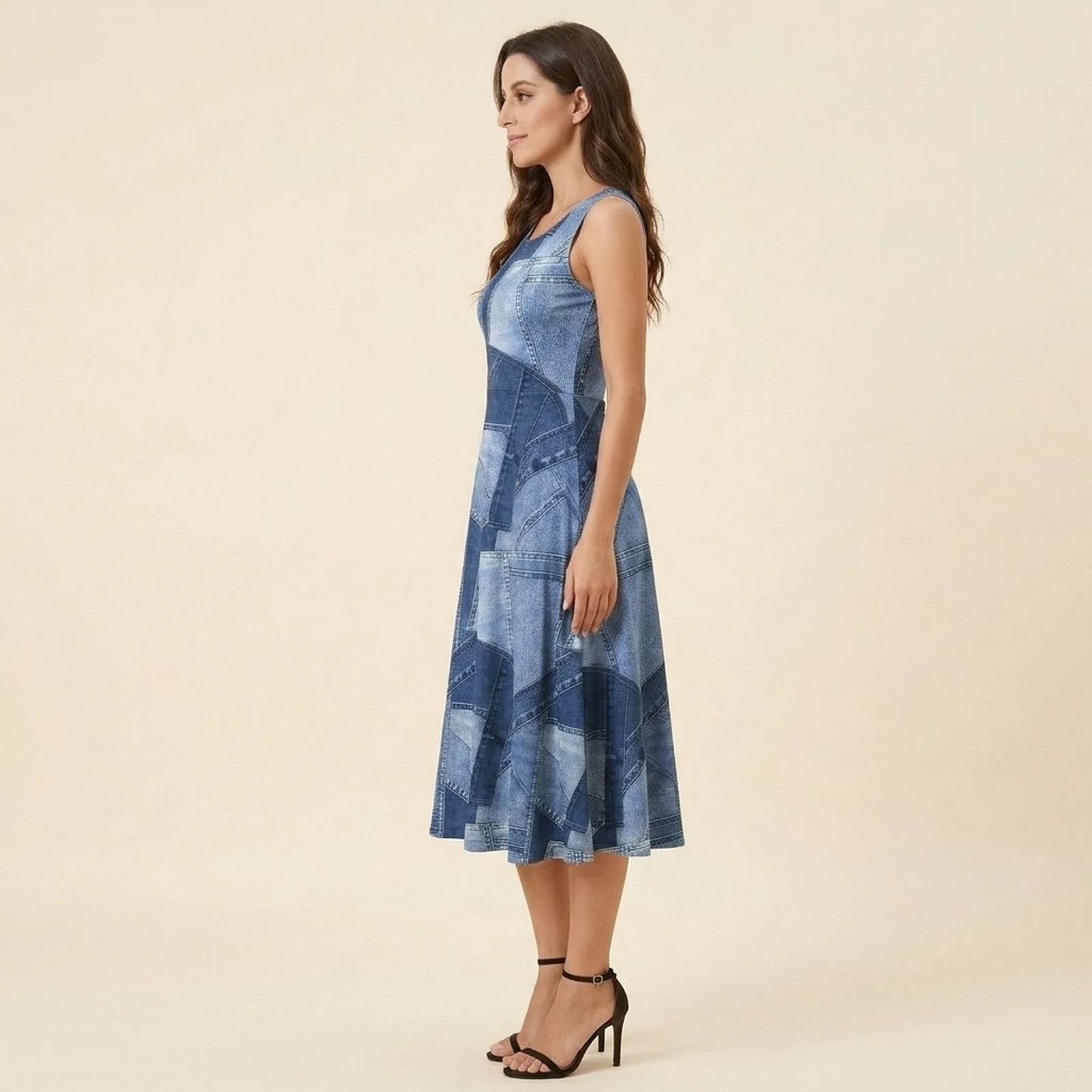 Bruma Swing Midi Dress, view 3