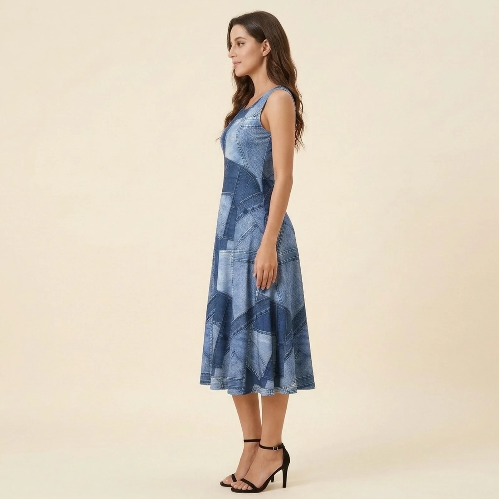 Bruma Swing Midi Dress, view 4