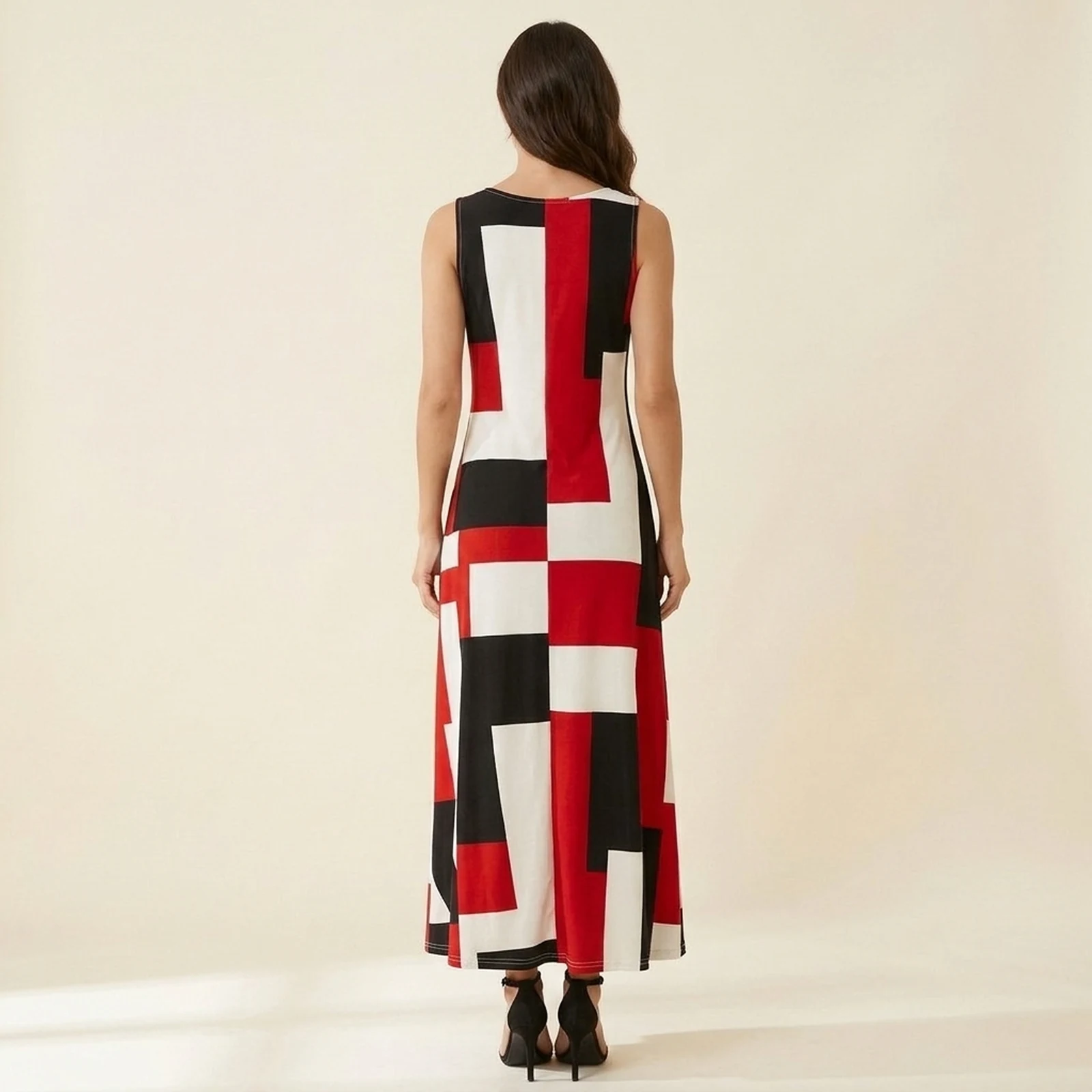 Carmim Block Maxi Dress, view 2