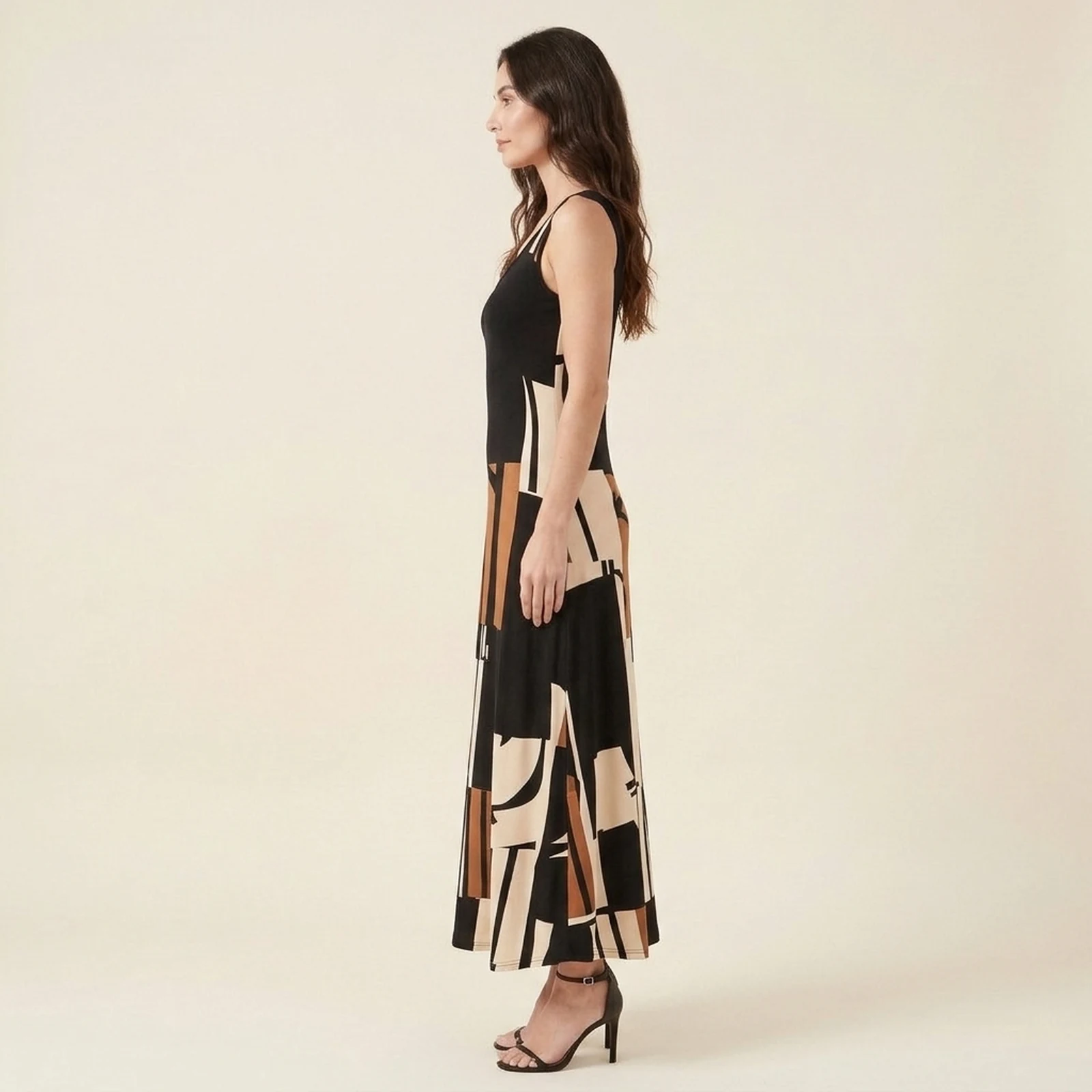 Cobre Arc Maxi Dress, view 3