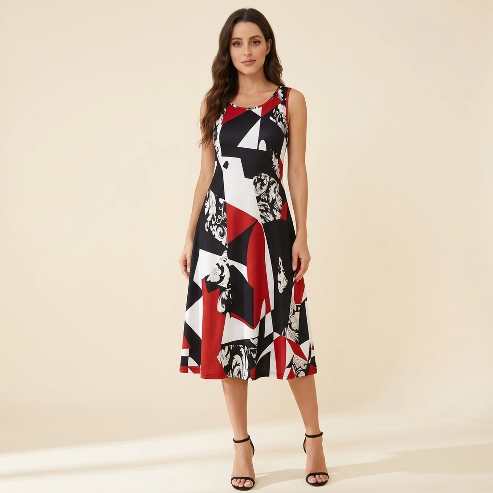 Contraste Swing Midi Dress, view 1