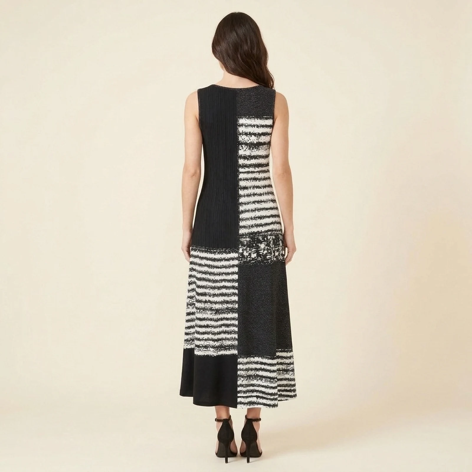 Duo Stripe Maxi Dress, view 2