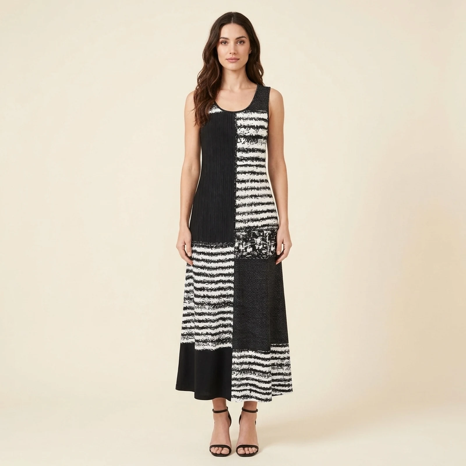 Duo Stripe Maxi Dress, view 1