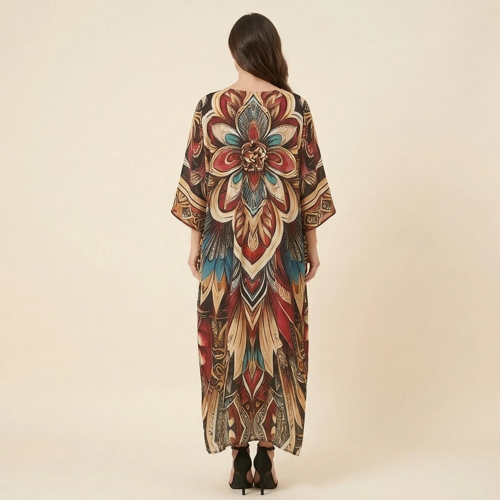 Florenza Bloom Maxi Kaftan, view 2