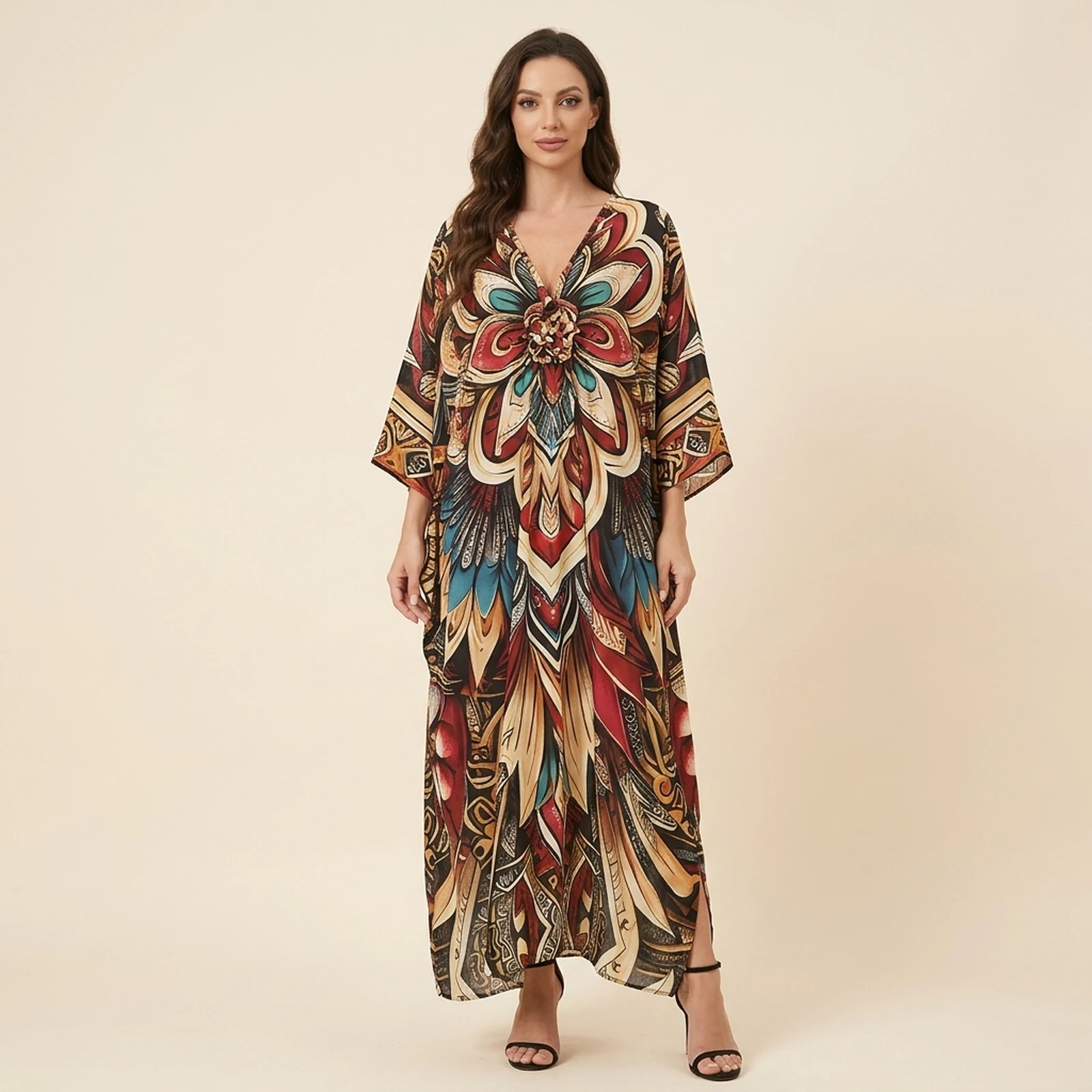 Florenza Bloom Maxi Kaftan, view 1
