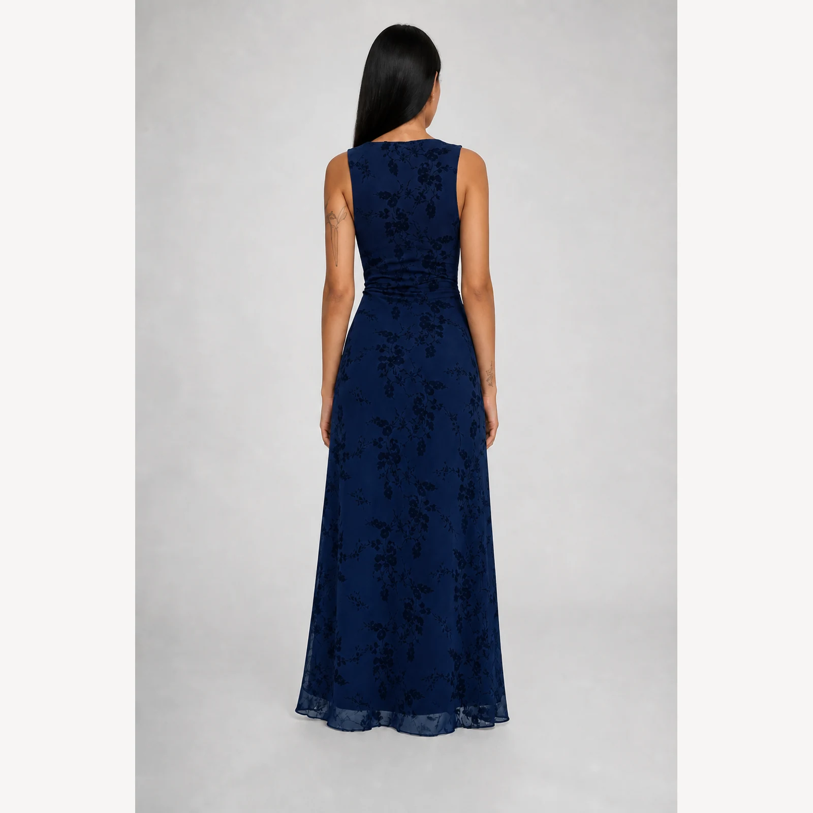 Freya Deep Blue Print Maxi Dress, view 2