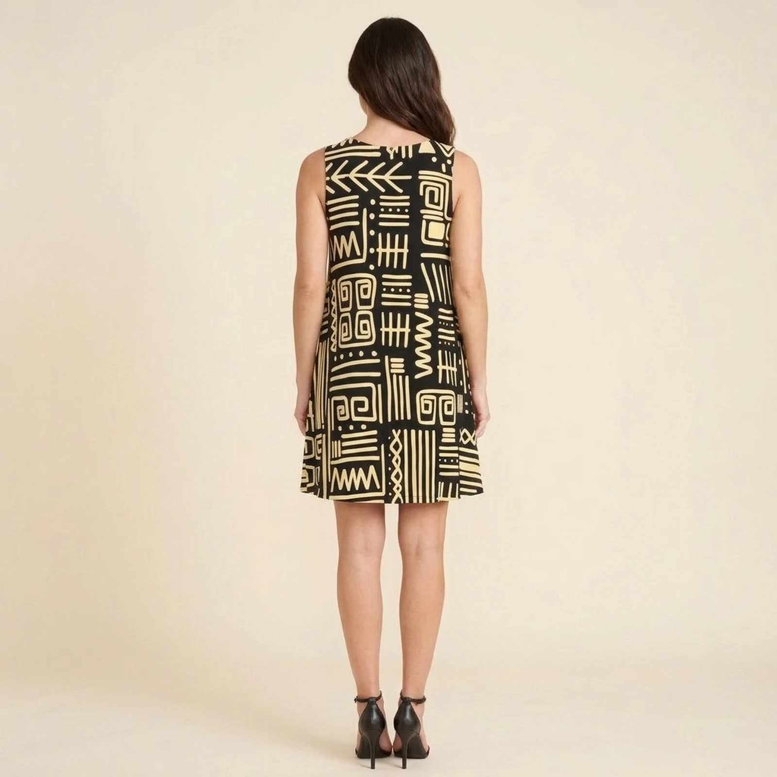 Glyph Mudcloth Swing Dress, view 2