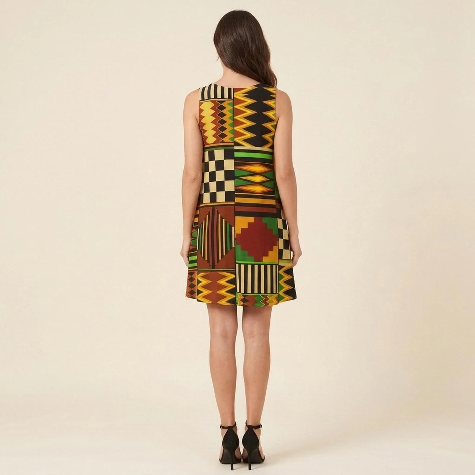 Kente Swing Dress, view 2