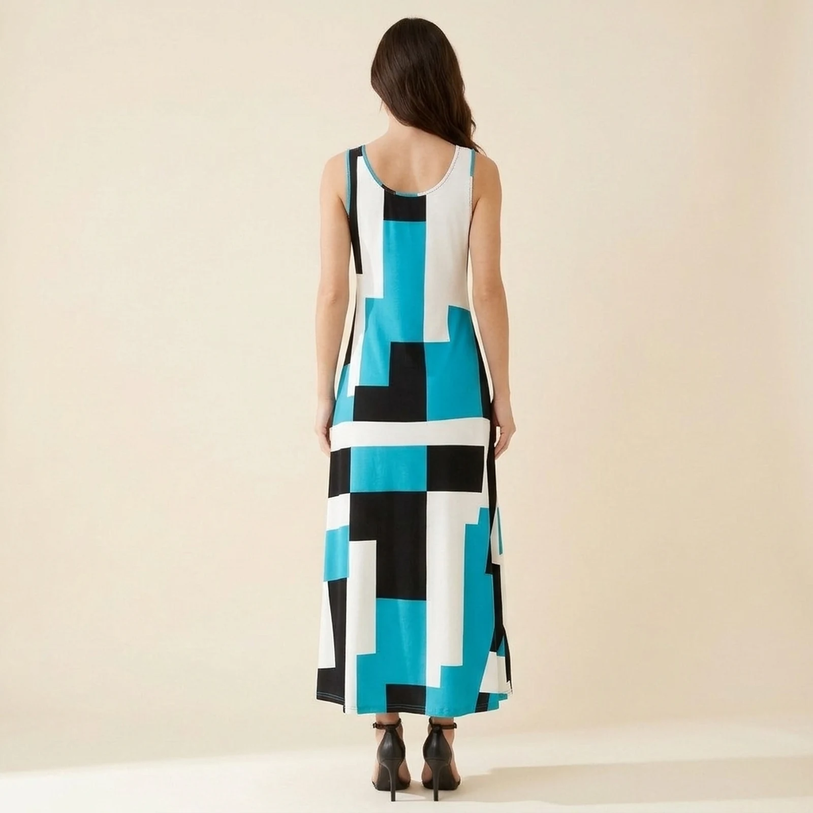 Lagoa Block Maxi Dress, view 2