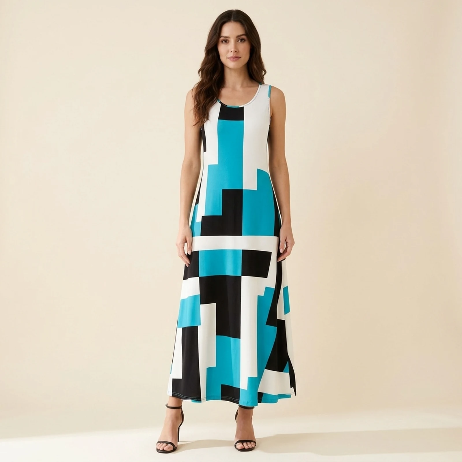Lagoa Block Maxi Dress, view 1