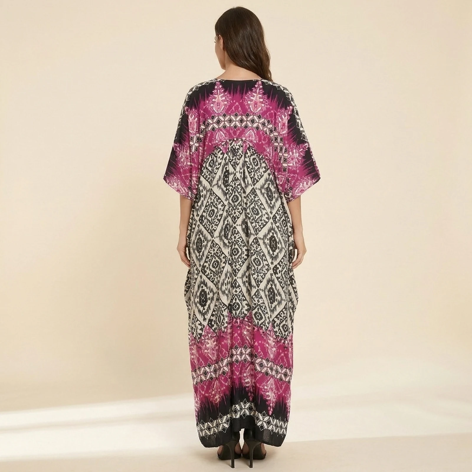 Mosaica Geometric Maxi Kaftan, view 2