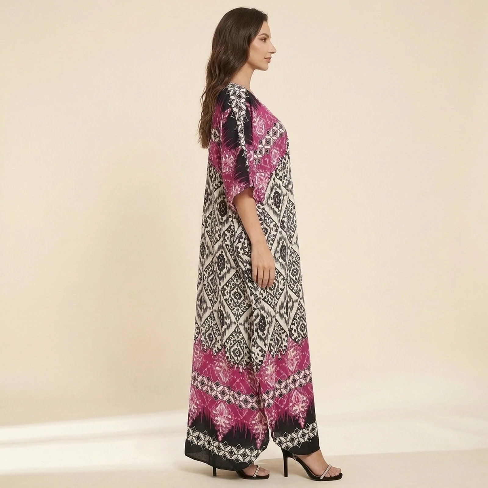 Mosaica Geometric Maxi Kaftan, view 3
