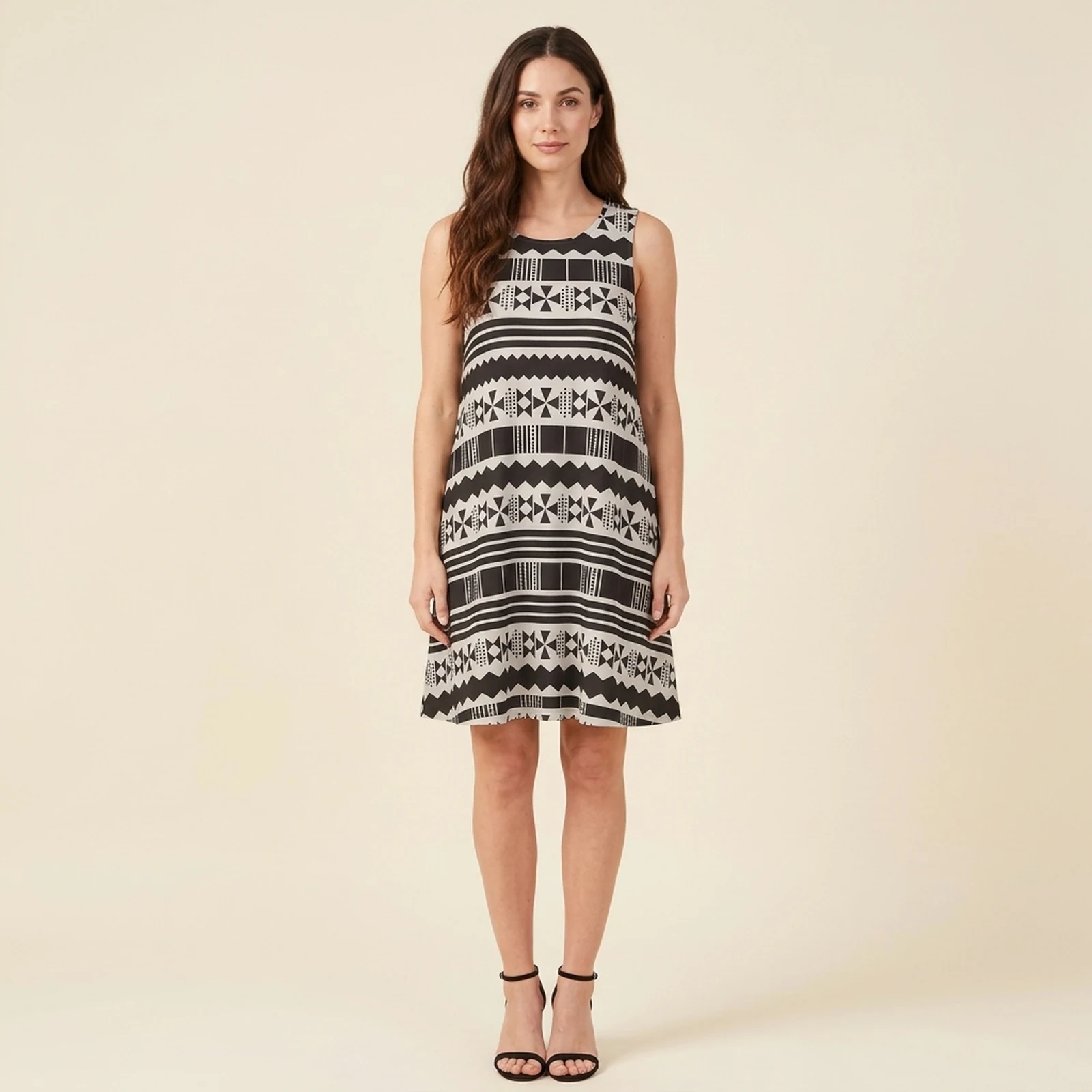 Onyx Tribal Swing Dress, view 1