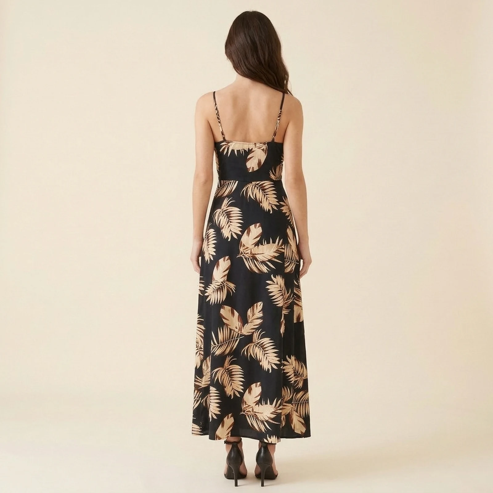 Palmira Satin Maxi Dress, view 2