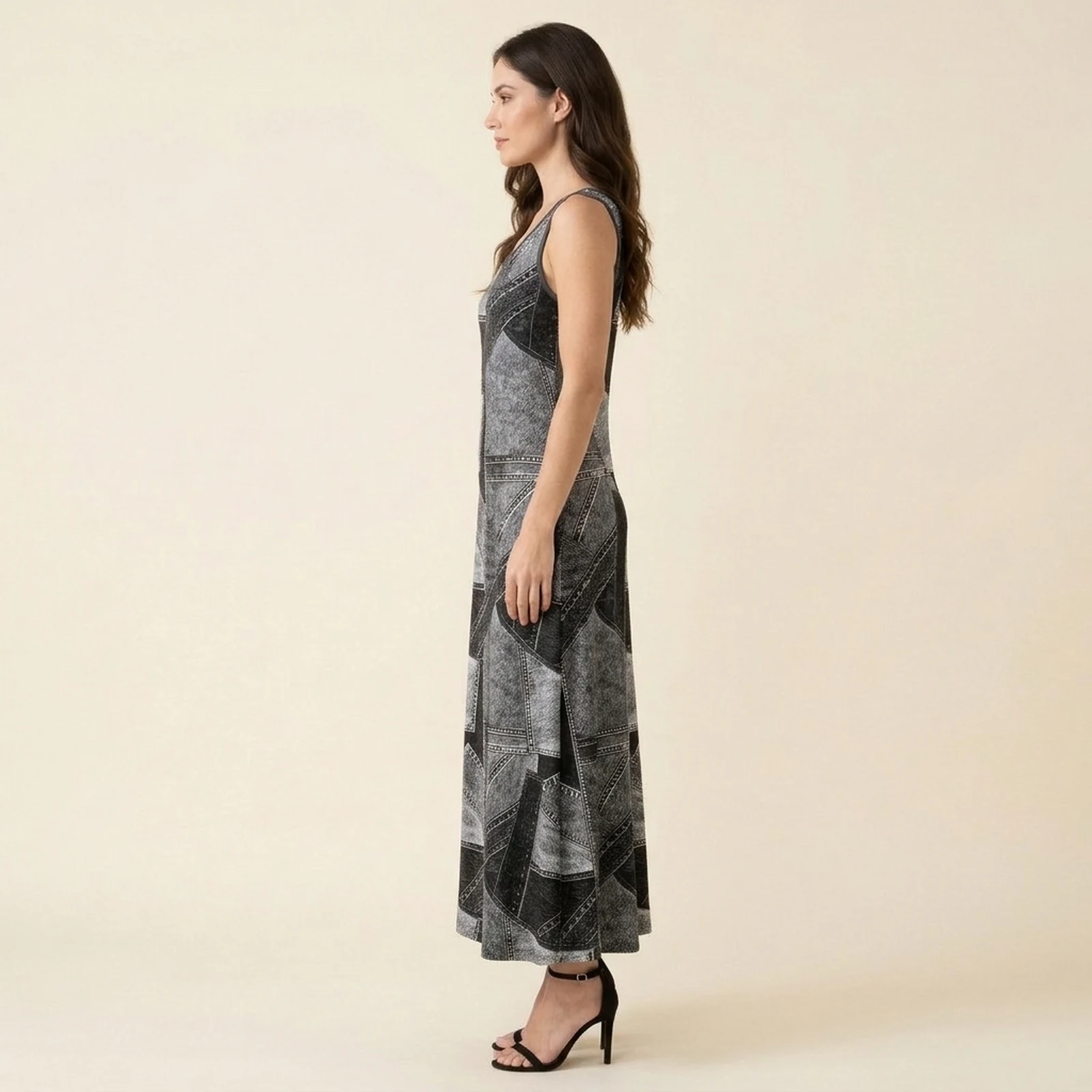Pedra Patch Maxi Dress, view 3