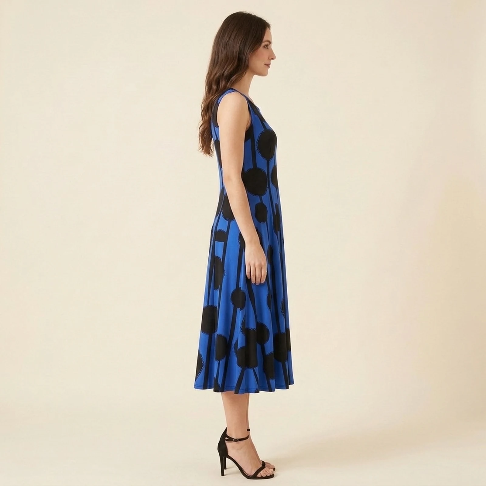 Ponto Swing Midi Dress, view 3