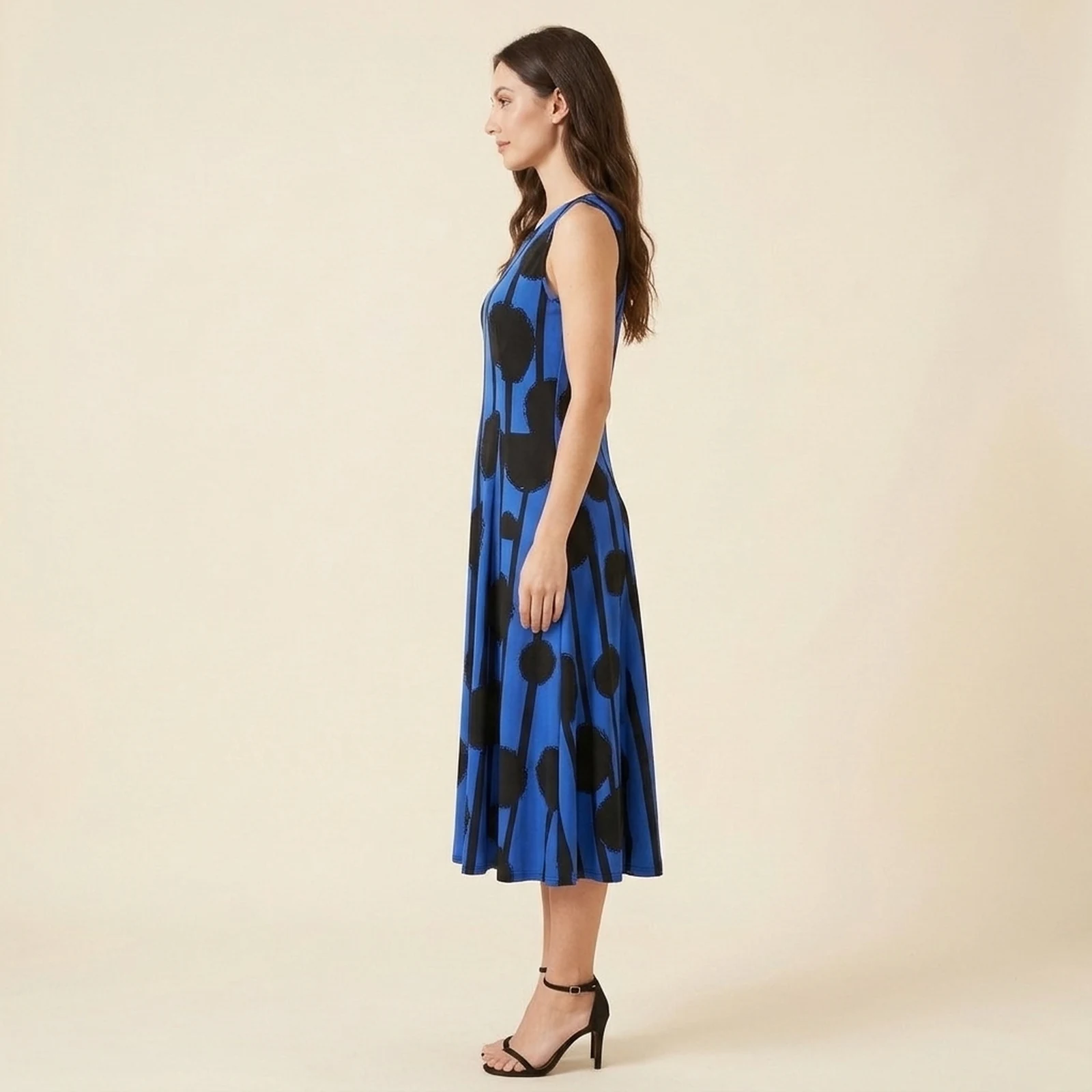Ponto Swing Midi Dress, view 4