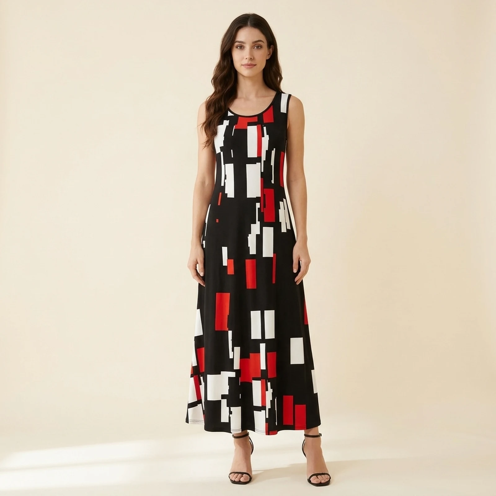 Rubra Block Maxi Dress, view 1