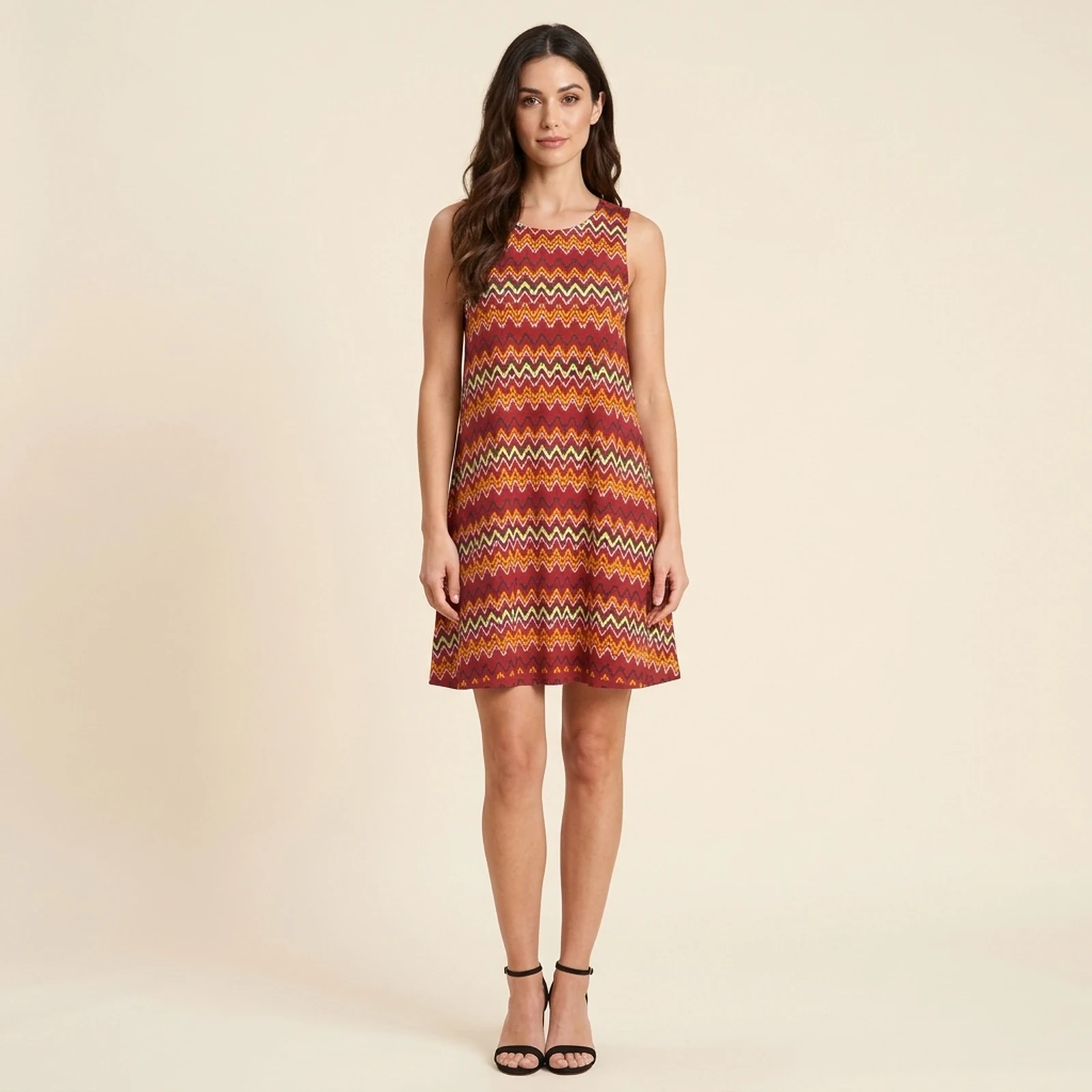 Sienna Chevron Swing Dress, view 1