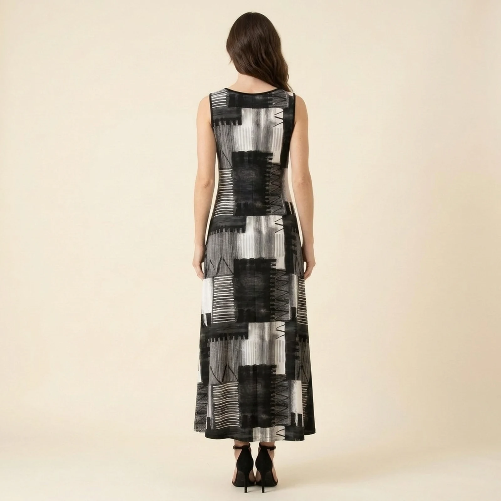 Slate Block Maxi Dress, view 2