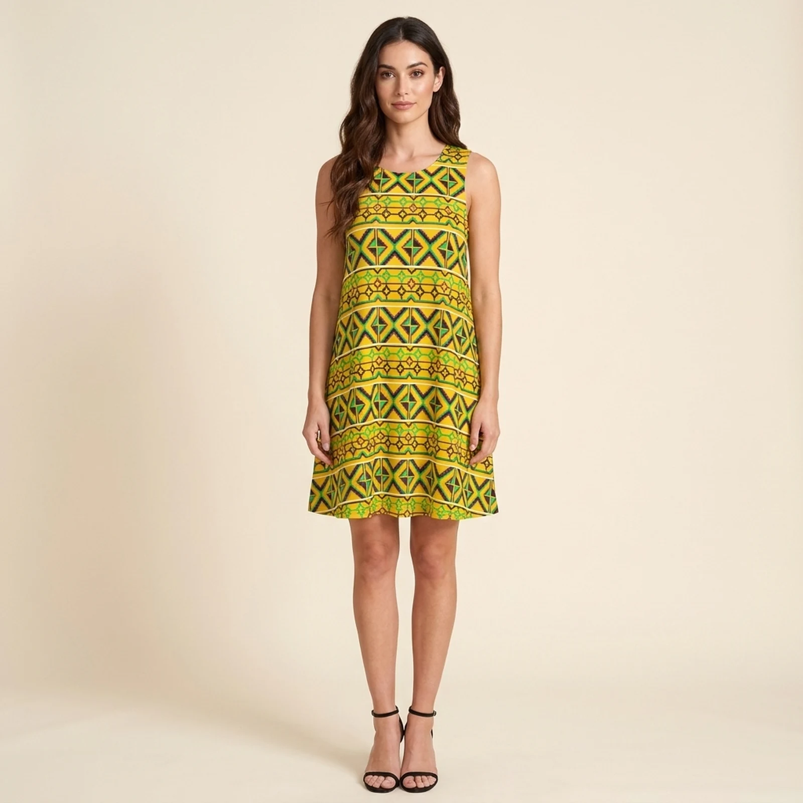 Sol Tribal Swing Dress, view 1