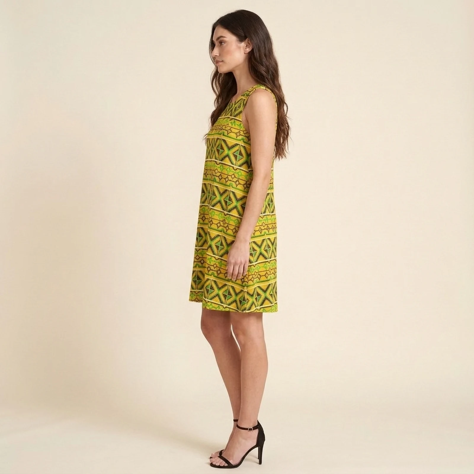 Sol Tribal Swing Dress, view 3