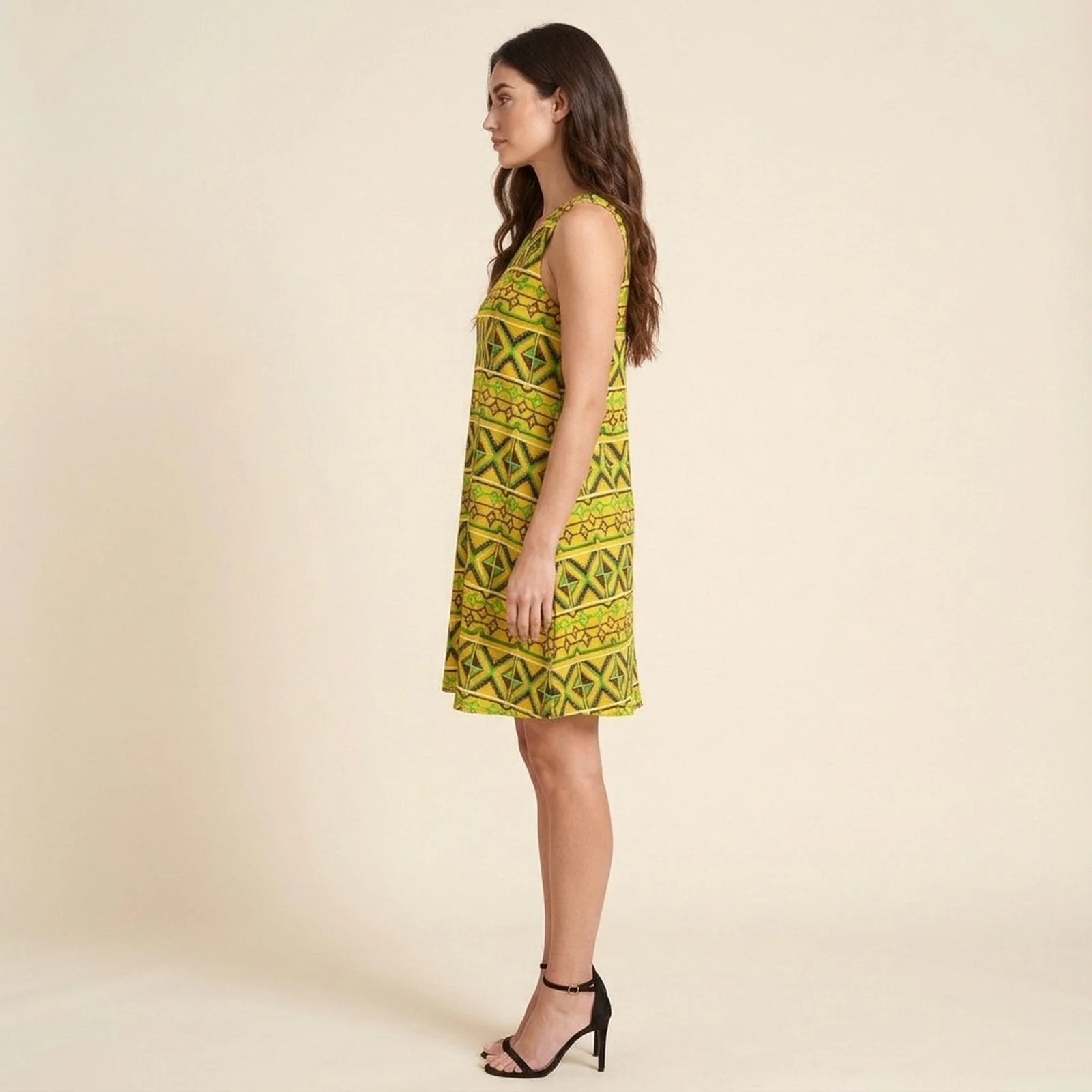 Sol Tribal Swing Dress, view 4
