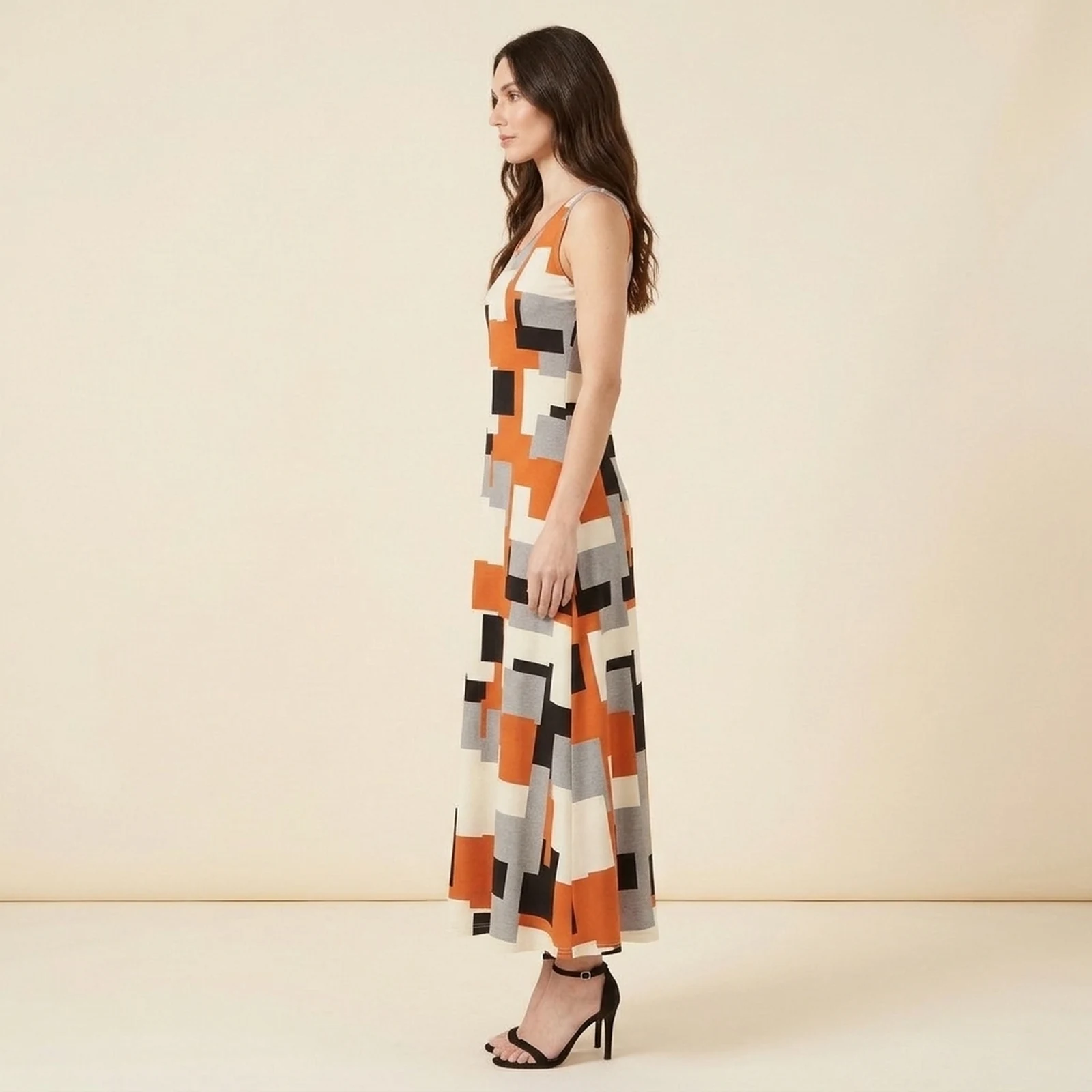 Terra Block Maxi Dress, view 3