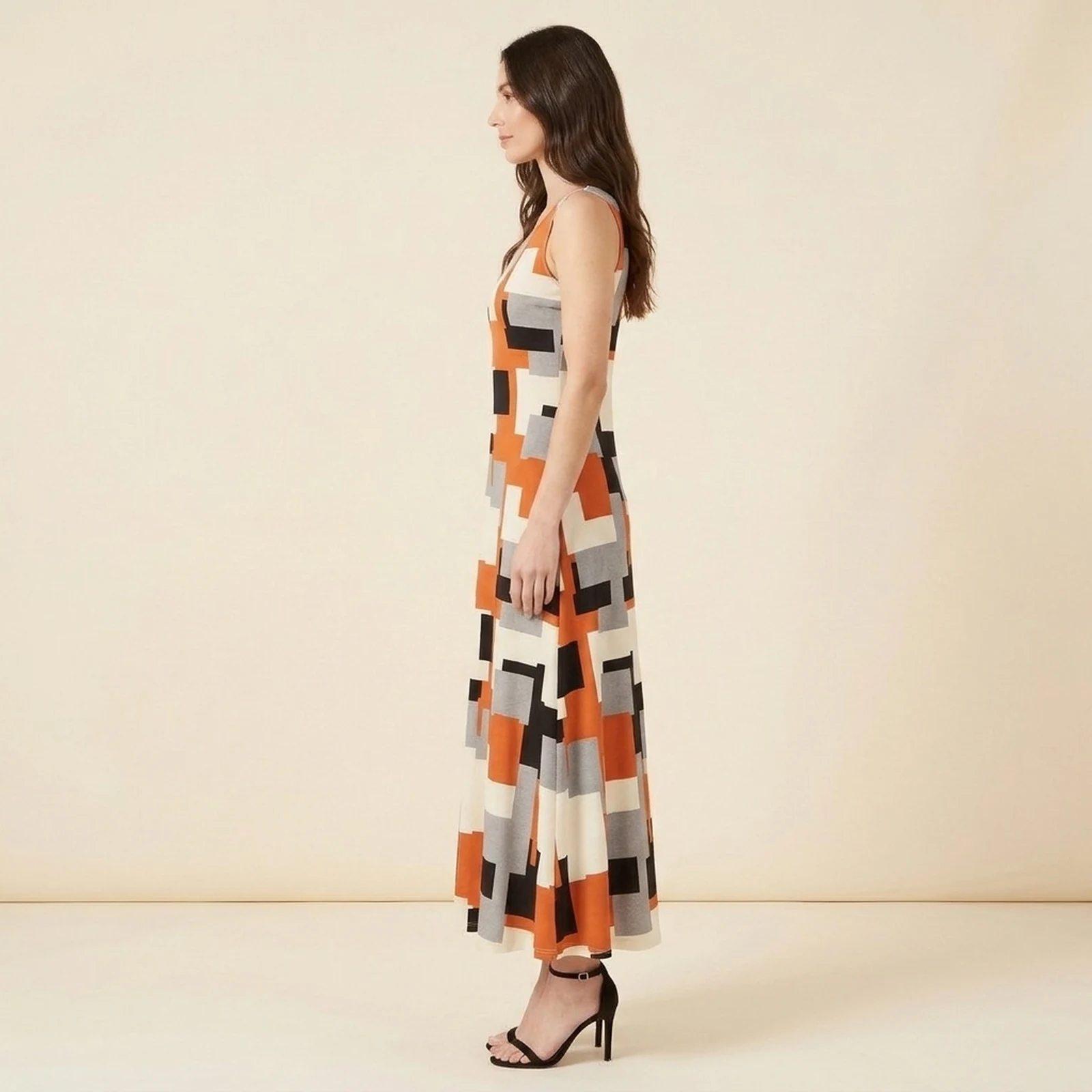Terra Block Maxi Dress, view 4