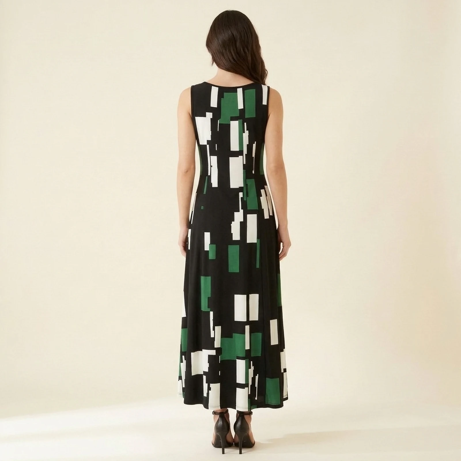 Verde Block Maxi Dress, view 2
